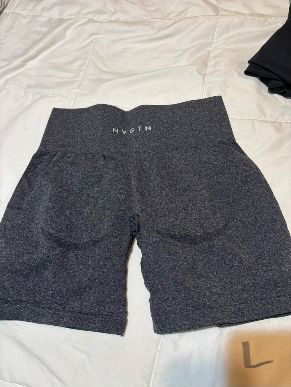 NVGTN Women’s High-Waist Charcoal Bike Shorts